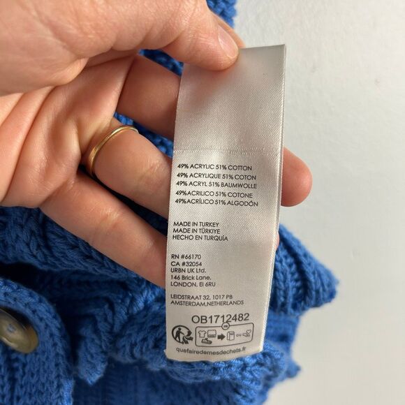 Anthropologie Pilcro Cable-Knit Sweater Vest Cardigan - Picture 11 of 11